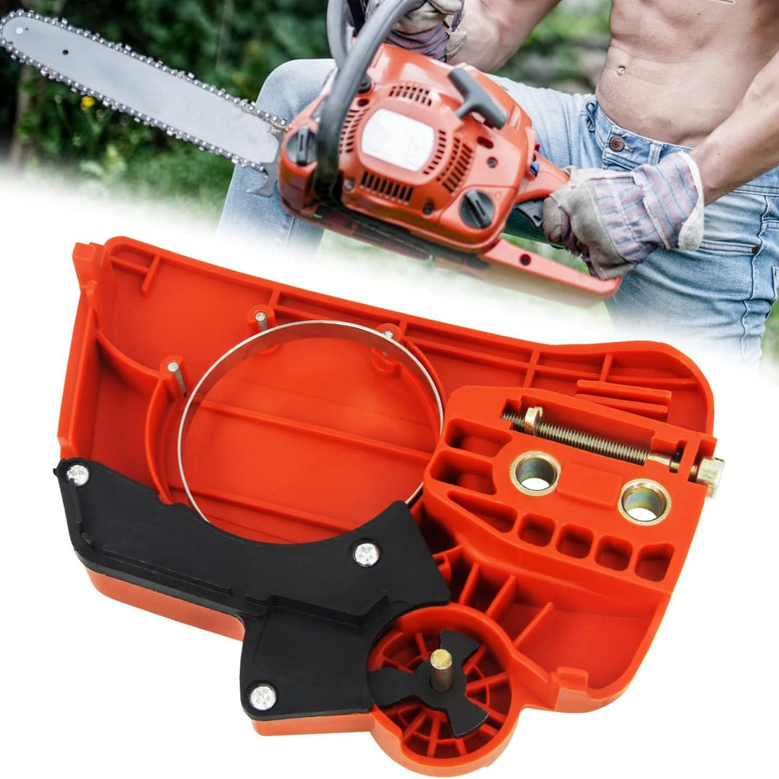 Husqvarna Chainsaw 120 Mark Ii - 525628901 Замена крышки тормоза цепи бензопилы,