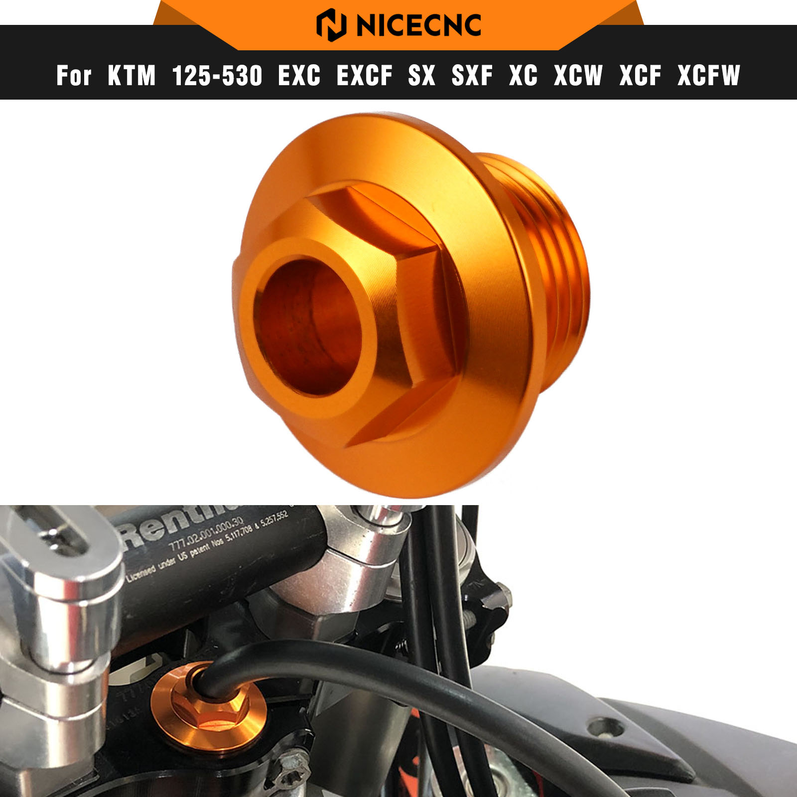 Husqvarna Chainsaw 450 - NICECNC для KTM EXC 300, гайка